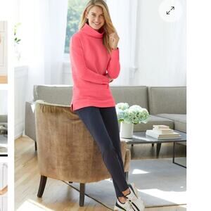 EUC Talbots Navy Blue OUT & ABOUT Stretch Knit Jogger Style # P213034526  Small